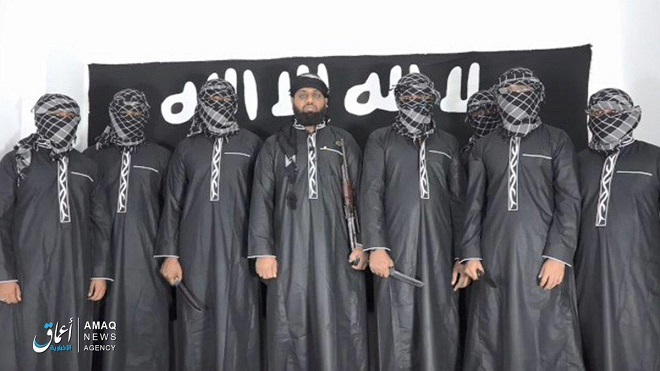 صورةنشرتها وكالة أعماق الداعشية لمنفذي هجمات سريلانكا صورةنشرتها وكالة أعماق الداعشية لمنفذي هجمات سريلانكا